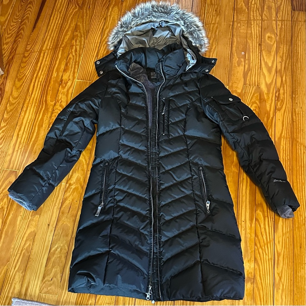 Eddie Bauer Women's Black Eddie Sun Valley Down Parka